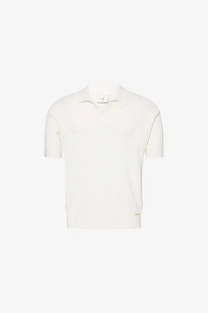 CHE Mens Alfred Textured Knit Polo Shirt M