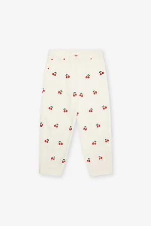 Stella McCartney Straight-Leg Cherry-Embroidered Denim Jeans 4-14 Years 14 Years