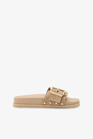 AllSaints Womens Ellie Studded Suede Sliders Eur 36 / 3 Uk Women