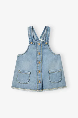 Benetton Patch-Pocket Button-Down Dress 1-18 Months 1-3 Months
