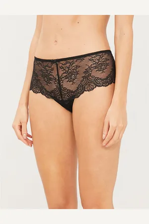 Aubade Womens Danse Des Sens Low-Rise Floral-Lace Briefs Xs