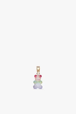 Crystal Haze Womens Nostalgia Bear 18ct Yellow Gold-Plated Brass Pendant
