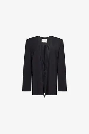 C&m Camilla And Marc Womens Houston Collarless Woven Blazer 8