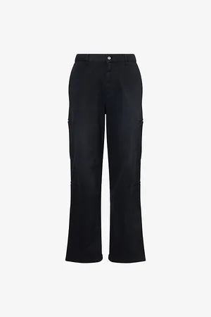 Represent Mens Season Straight-Leg Regular-Fit Stretch-Cotton Cargo Trousers S