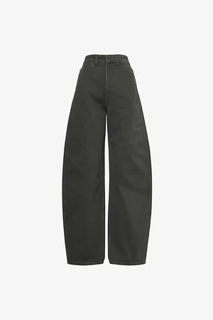 LEMAIRE Womens High-Waist Curve-Leg Denim Trousers 8