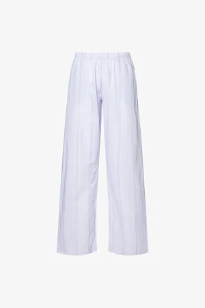 Hanro Womens Sleep & Lounge Striped Cotton Pyjama Trousers S