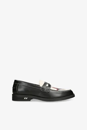 Duke & Dexter Mens Wild Horse-Print Leather Loafers Eur 42 / 8 Uk Men