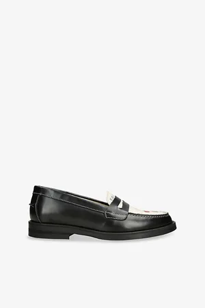 Duke & Dexter Womens Wilde Cherry Leather Loafers Eur 38/5 Uk Women