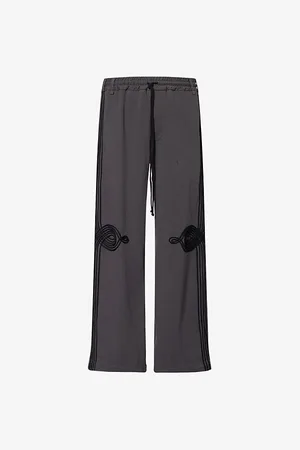 SONG FOR THE MUTE Mens Applique Relaxed-Fit Cotton-Jersey Jogging Bottoms 30