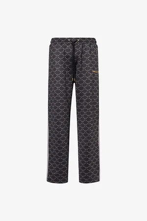 A Bathing Ape Mens College Mono Drawstring Cotton-Jersey Jogging Bottoms S