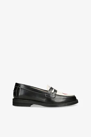 Duke & Dexter Womens Wilde Kiss Leather Loafers Eur 37 / 4 Uk Women