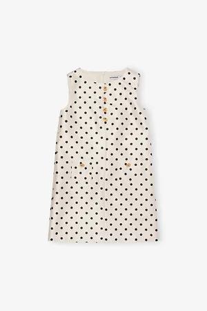 Self-Portrait Polka-Dot Printed Woven Dress 3-12 Years 3-4 Years