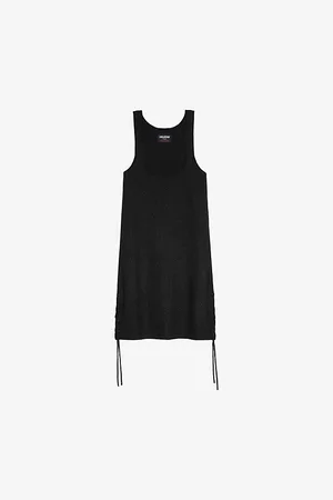 Zadig & Voltaire Womens Daby Sleeveless Metallic Woven Mini Dress S