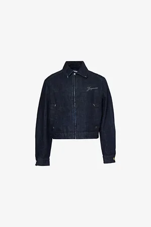Jacquemus Mens The Canevas De-Nimes Boxy-Fit Denim Jacket 36