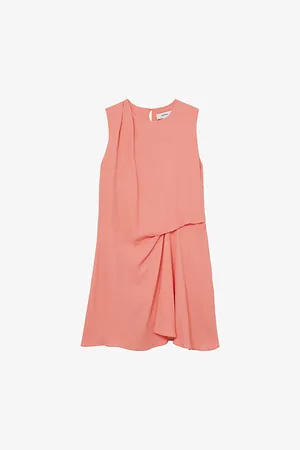 Reiss Womens Elina Drape Woven Mini Dress 6