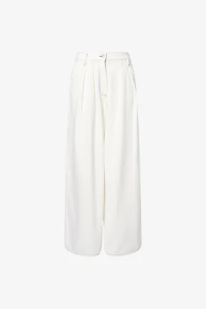 DRIES VAN NOTEN Womens Pamplona Pleat Wide-Leg Denim Jeans Xs