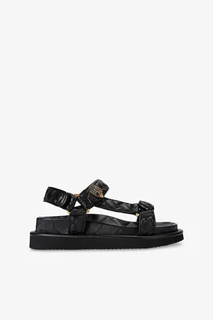 Kurt Geiger Womens Orson Faux-Leather Sandals Eur 36 / 3 Uk Women