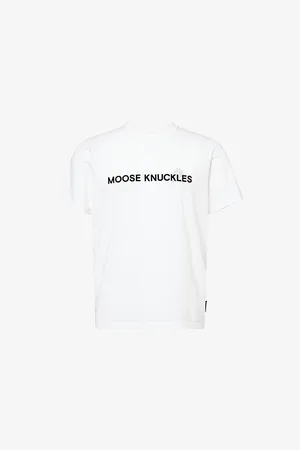 Moose Knuckles Mens Conway Crew-Neck Cotton-Jersey T-Shirt S