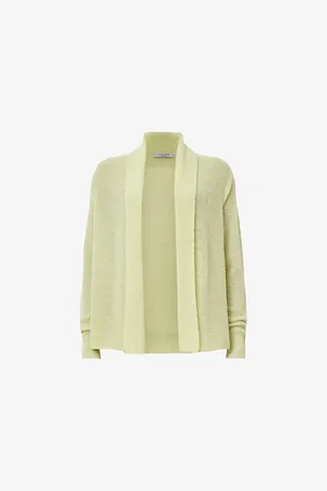 AllSaints Womens Jade Semi-Sheer Wool-Blend Cardigan Xs
