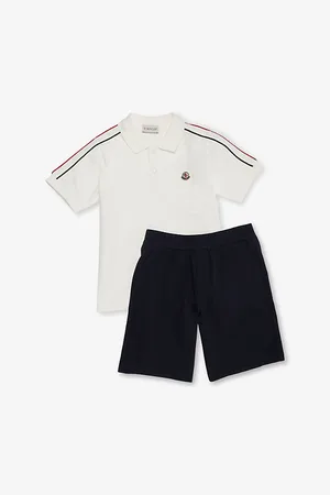Moncler Logo-Embroidered Cotton Polo Shirt and Shorts Set 4-6 Years 4 Years