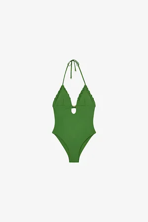 Reiss Womens Nicole V-Neck Swimsuit 6
