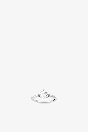 Thomas Sabo Womens Brilliant-Cut Sterling-Silver and Cubic Zirconia Ring 52mm