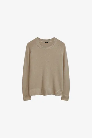 Joseph Womens Round-Neck Knitted Cashmere Jumper L