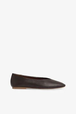 Reiss Womens Amelia Leather Ballet Flats Eur 36 / 3 Uk Women