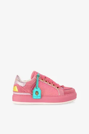 Kurt Geiger Womens Southbank Tag Suede and Fabric Low-Top Trainers Eur 36 / 3 Uk Women