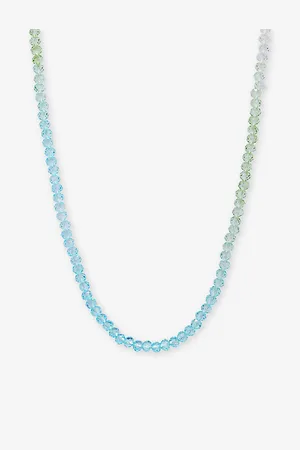 Crystal Haze Womens Candyfloss Bead-Embellished 18ct Yellow Gold-Plated Brass Necklace