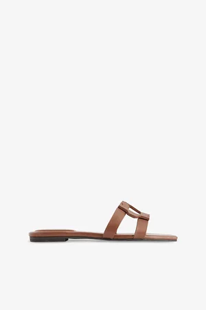 Simkhai Womens Monogram Leather Sandals Eur 38/5 Uk Women