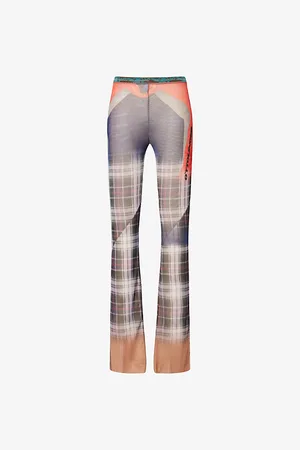 OTTOLINGER Womens Graphic-Pattern Straight-Leg Slim Mesh Trousers S