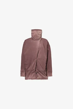 The Attico Womens High-Neck Oversized Cotton Bomber Jacket 6