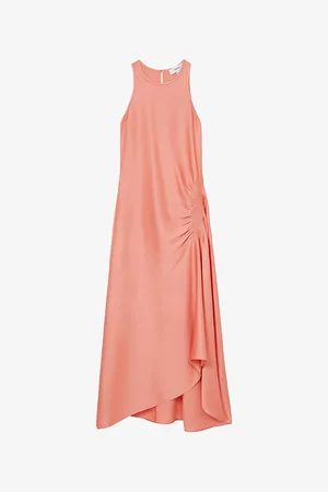 Reiss Womens Anessa Sleeveless Satin Midi Dress 4