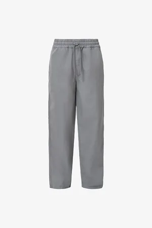 AllSaints Mens Hanbury Straight-Leg Regular-Fit Cotton-Blend Trousers Xs