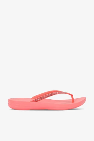 FitFlop Womens Iqushion Deluxe Ergonomic Leather Slides Eur 36 / 3 Uk Women