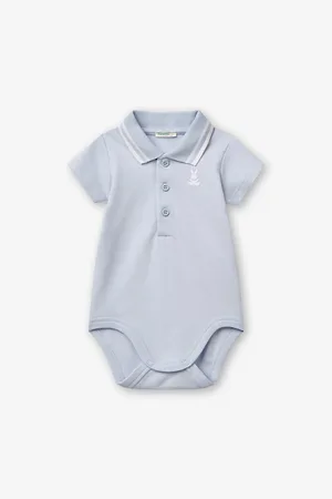 Benetton Embroidered-Bunny Cotton Bodysuit 1-18 Months 1-3 Months