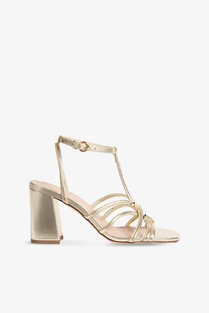 LK Bennett Womens Noelle Leather Heeled Sandals Eur 35 / 2 Uk Women
