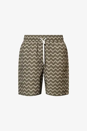 Frescobol Carioca Mens Raio Do Sol Santos Board Printed Swim Shorts M