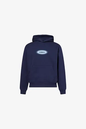 Daily paper Mens Brand-Print Kangaroo-Pocket Cotton-Jersey Hoody S
