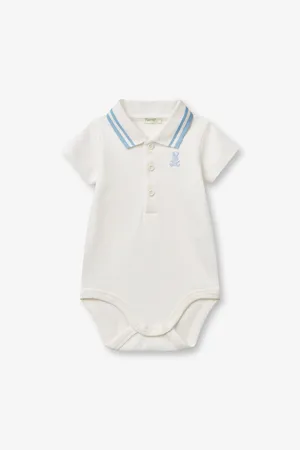 Benetton Embroidered-Bunny Cotton Bodysuit 1-18 Months 3-6 Months
