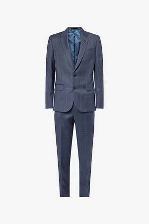 Paul Smith Mens Checked Single-Breasted Tailored-Fit Wool Suit 38