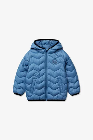 Benetton Hooded Quilted Shell Jacket 18 Months - Years 3-4 Years