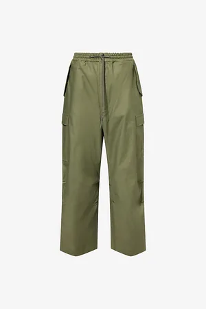 JUNYA WATANABE Mens Multi-Pockets Wide-Leg Cotton-Blend Trousers S