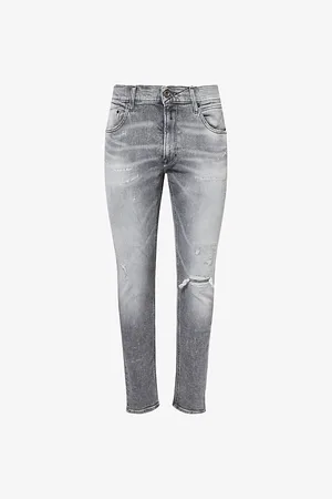 Replay Mens Mickym Tapered-Leg Stretch-Denim Jeans 30/30