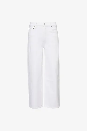 AGOLDE Womens Harper Cropped High-Rise Stretch-Denim Jeans 24