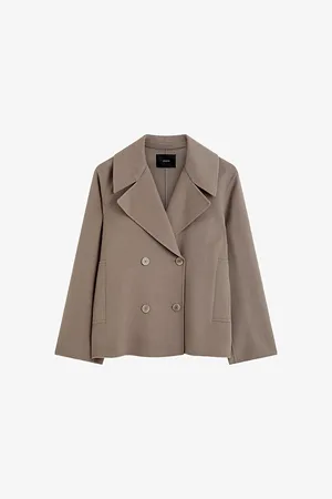 Joseph Womens Gilkes Double-Breasted Wool and Silk Jacket 4