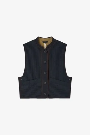 Soeur Womens Tomari Quilted Cotton-Gabardine Jacket Xs