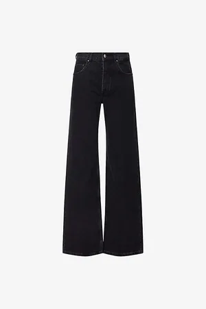ANINE BING Womens Hugh Wide-Leg High-Rise Jeans 24