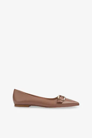 LK Bennett Womens Tory Leather Ballet Flats Eur 37 / 4 Uk Women